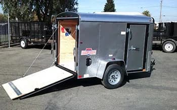 5' Wide Enclosed Cargo Trailers detail