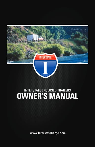 Interstate Enclosed Trailer Owner's Manual