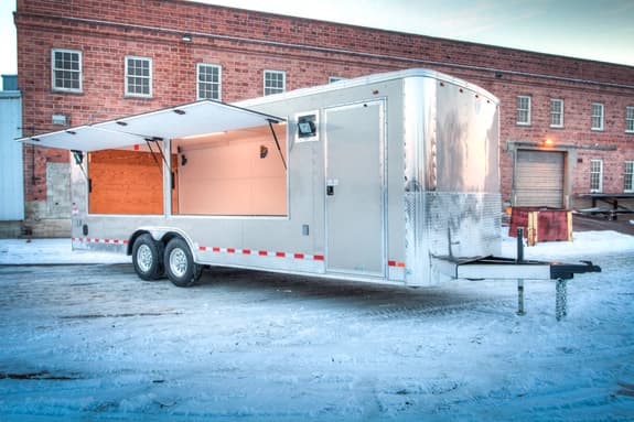 open-platform food concessions trailer