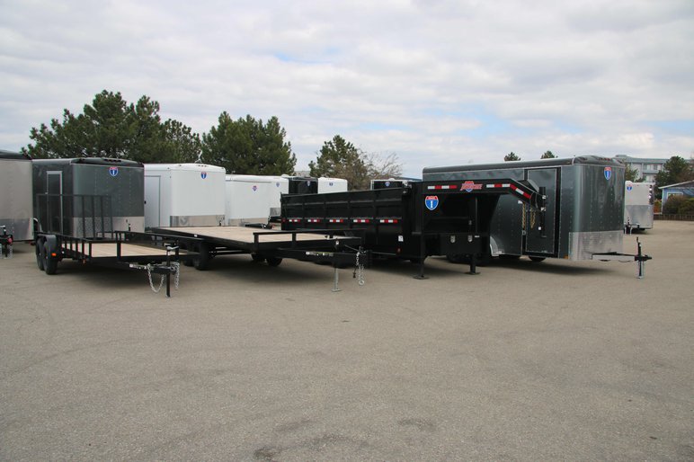 Line up of trailers