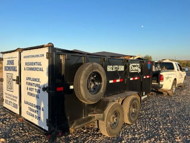 Dump Trailer used by Around Town Junk Removal in Phoenix, AZ
